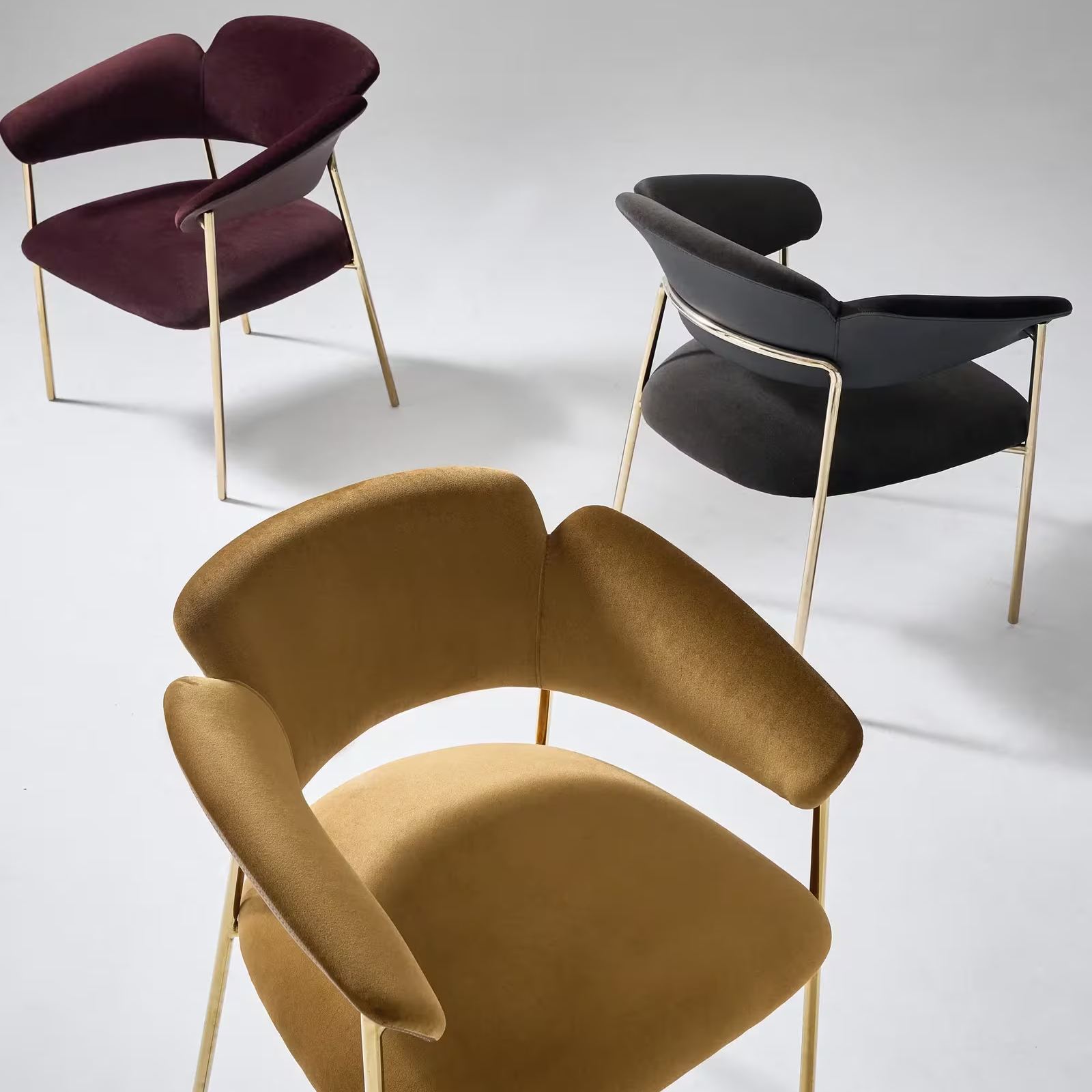 Odette Charcoal Velvet Dining Chair