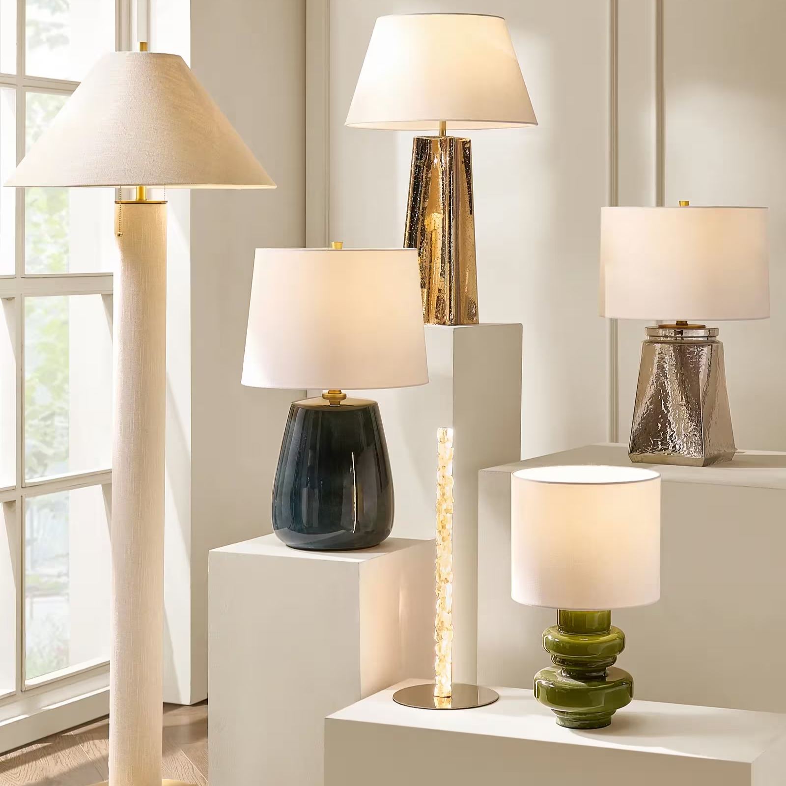 Edin Glass Table Lamp - Pistachio