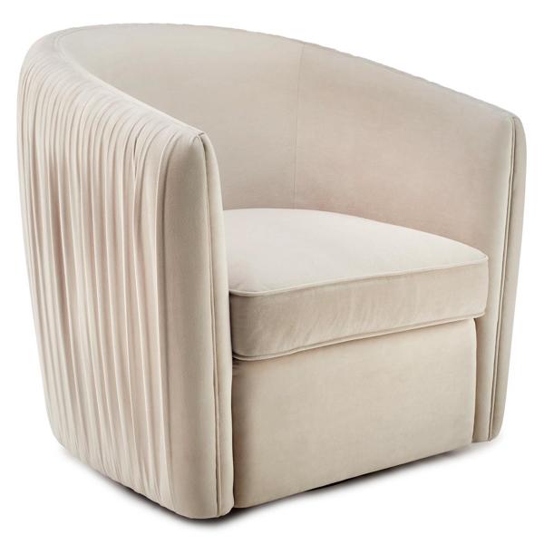 Aria Pleated Swivel Chair