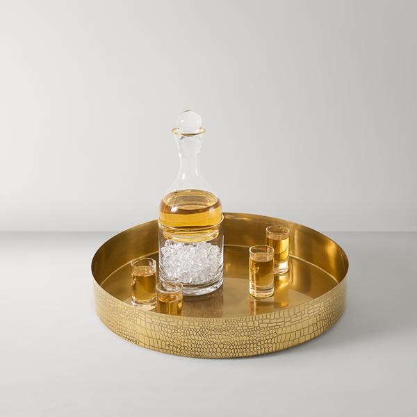 Croc Embossed Tray
