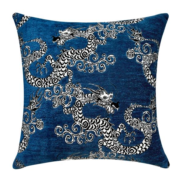 Dragonette Pillow 20" - Sapphire