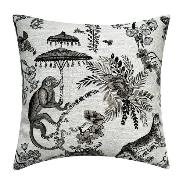 Monkey Pillow 20" - Black