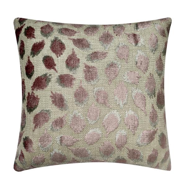 Gianna Pillow 22" - Pink/Grey