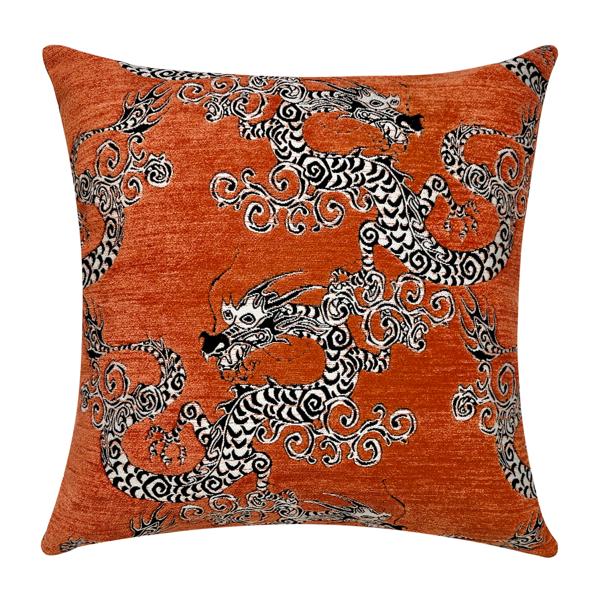 Dragonette Pillow 20" - Orange