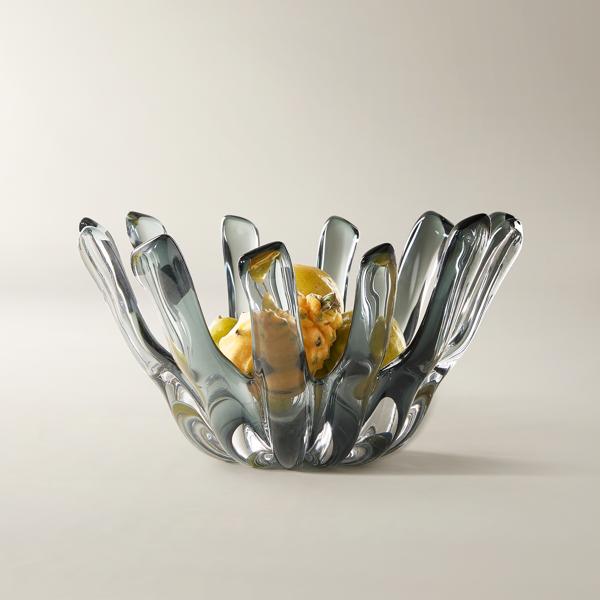 Bossa Glass Bowl - Smoke