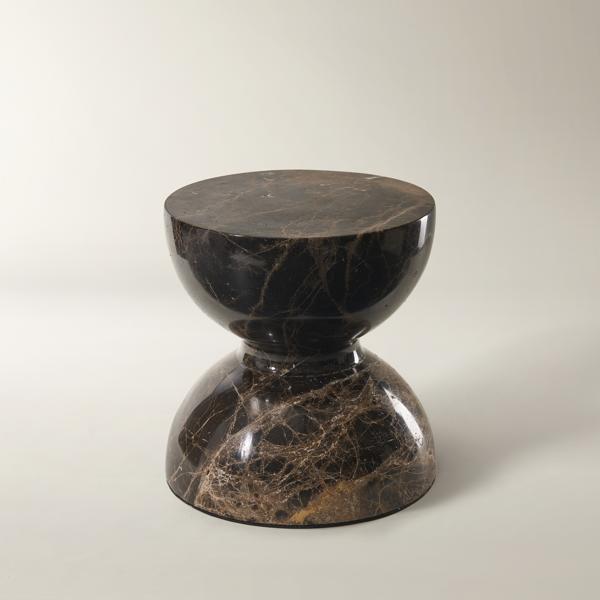 Hourglass Marble Object - Brown