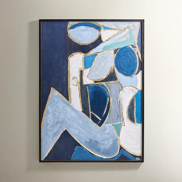 Figure in Cubism Painting