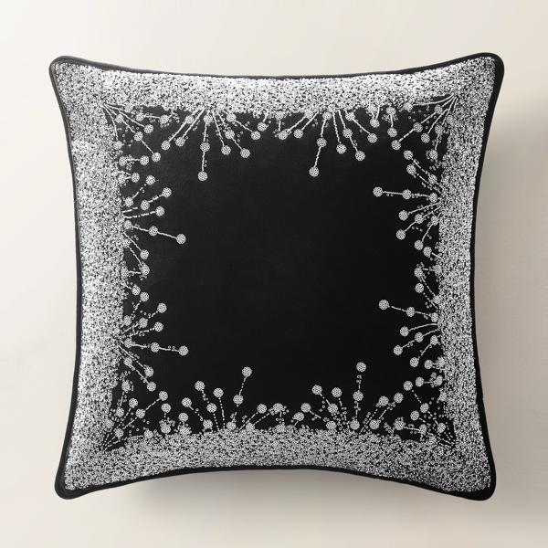 Grace Holiday Pillow 20" - Black
