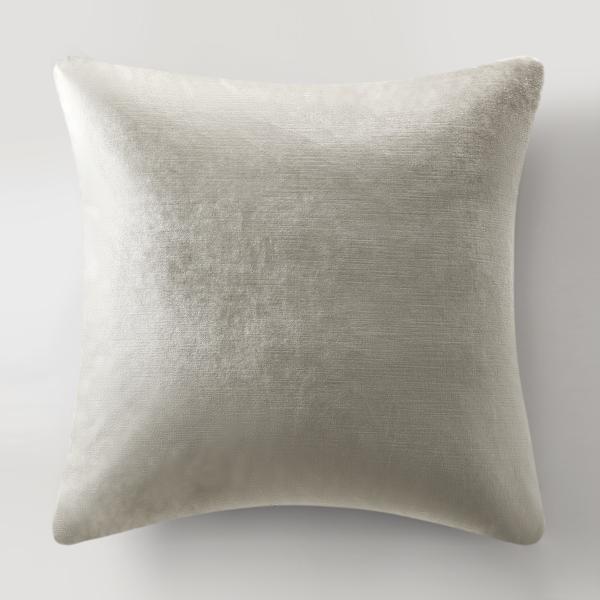 Glisten Velvet Pillow 22" - Silver