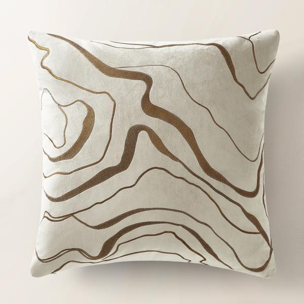 Encina Pillow 22" - Rust/Ivory