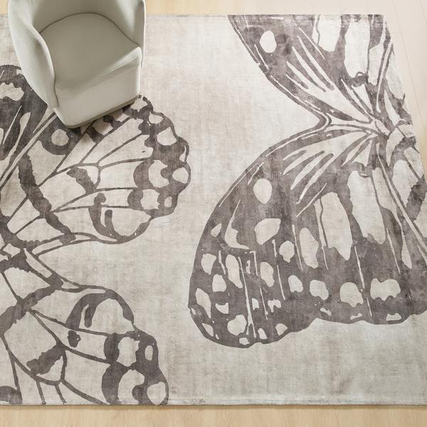 Mariposa Rug - Ivory/Dusty Mauve