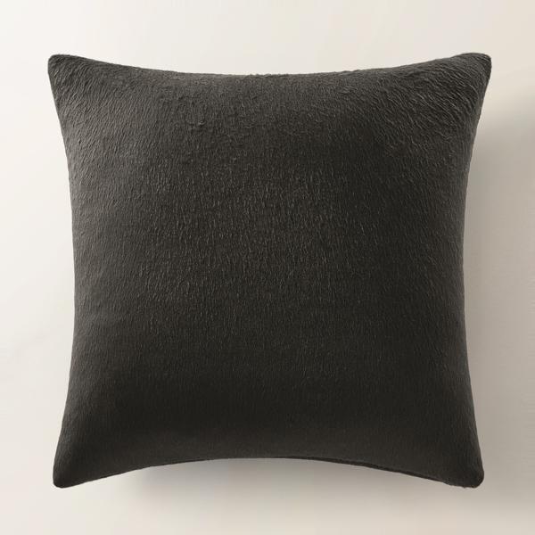 Maeve Felted Wool Pillow 22" - Warm Charcoal