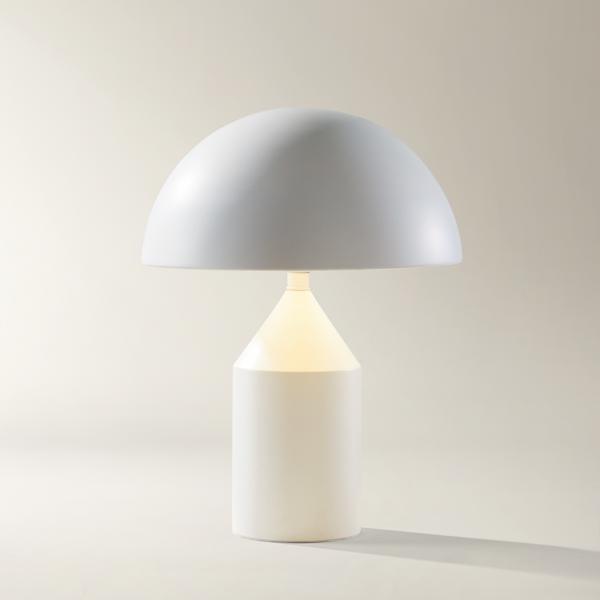 Arlen Metal Table Lamp - White