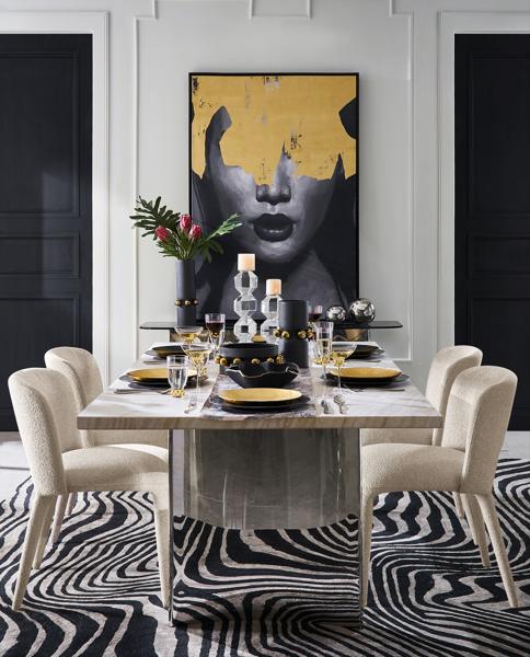 Abstract Zebra Rug