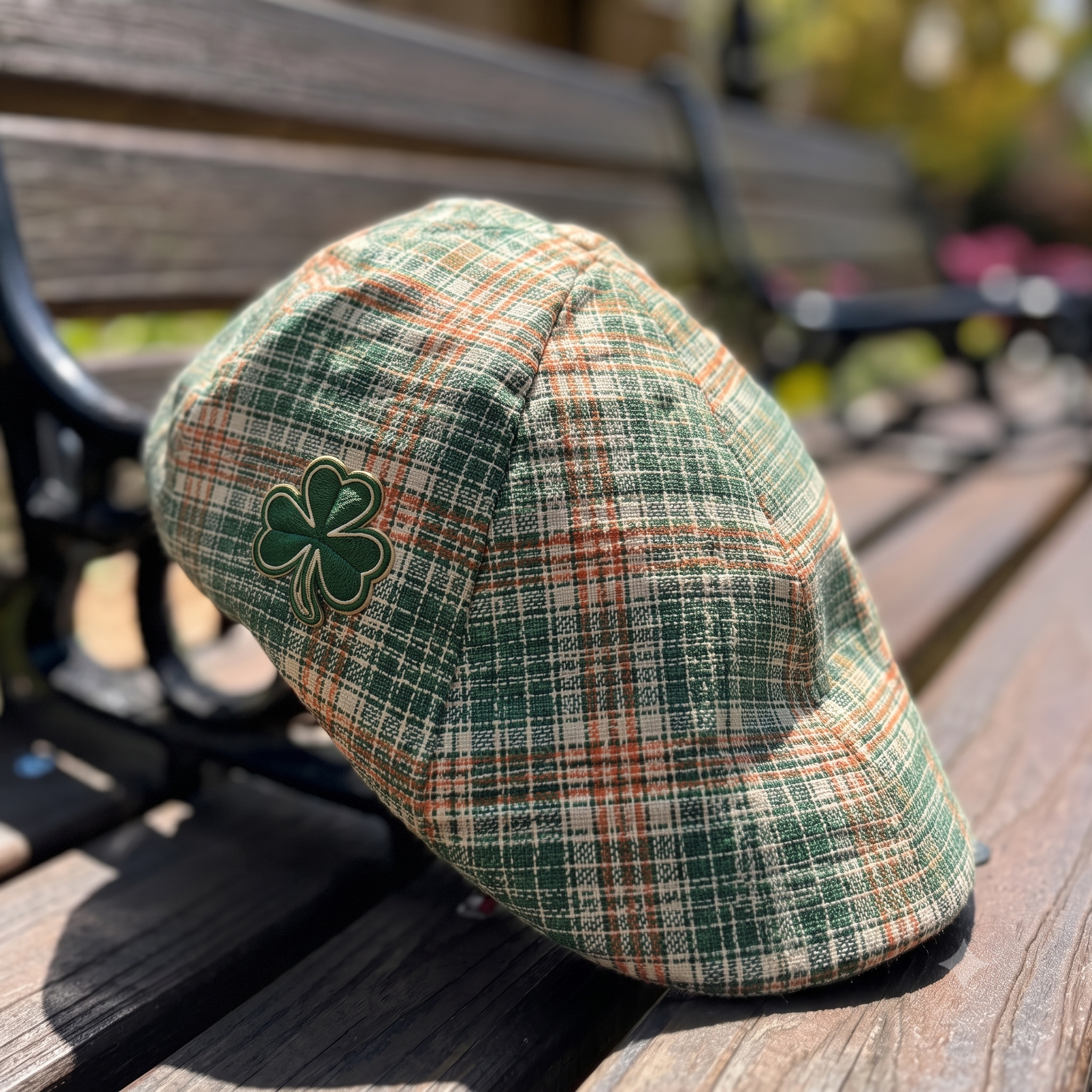Vintage Irish Heritage Newsboy Cap – Classic Plaid Ivy Style Hat