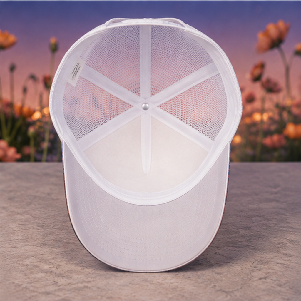 Mystical Eye Floral Trucker Hat product view 9