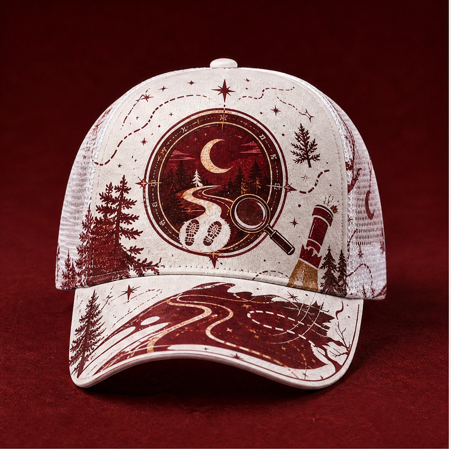 Night Trail Explorer Trucker Hat product view 1
