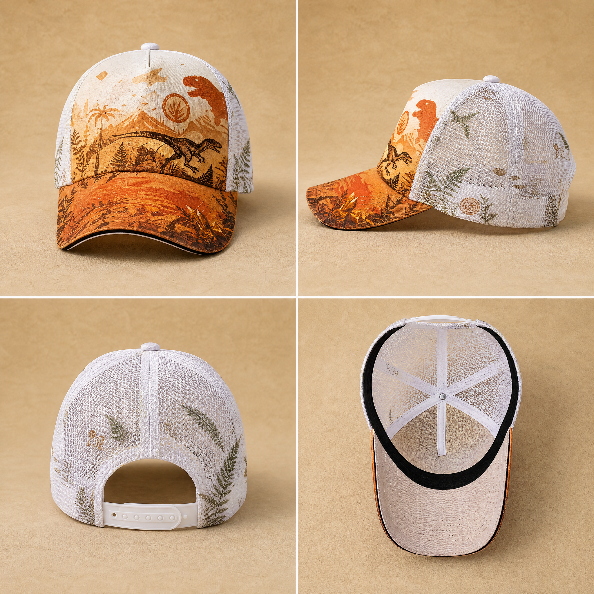 Prehistoric T-Rex Explorer Trucker Hat product view 5