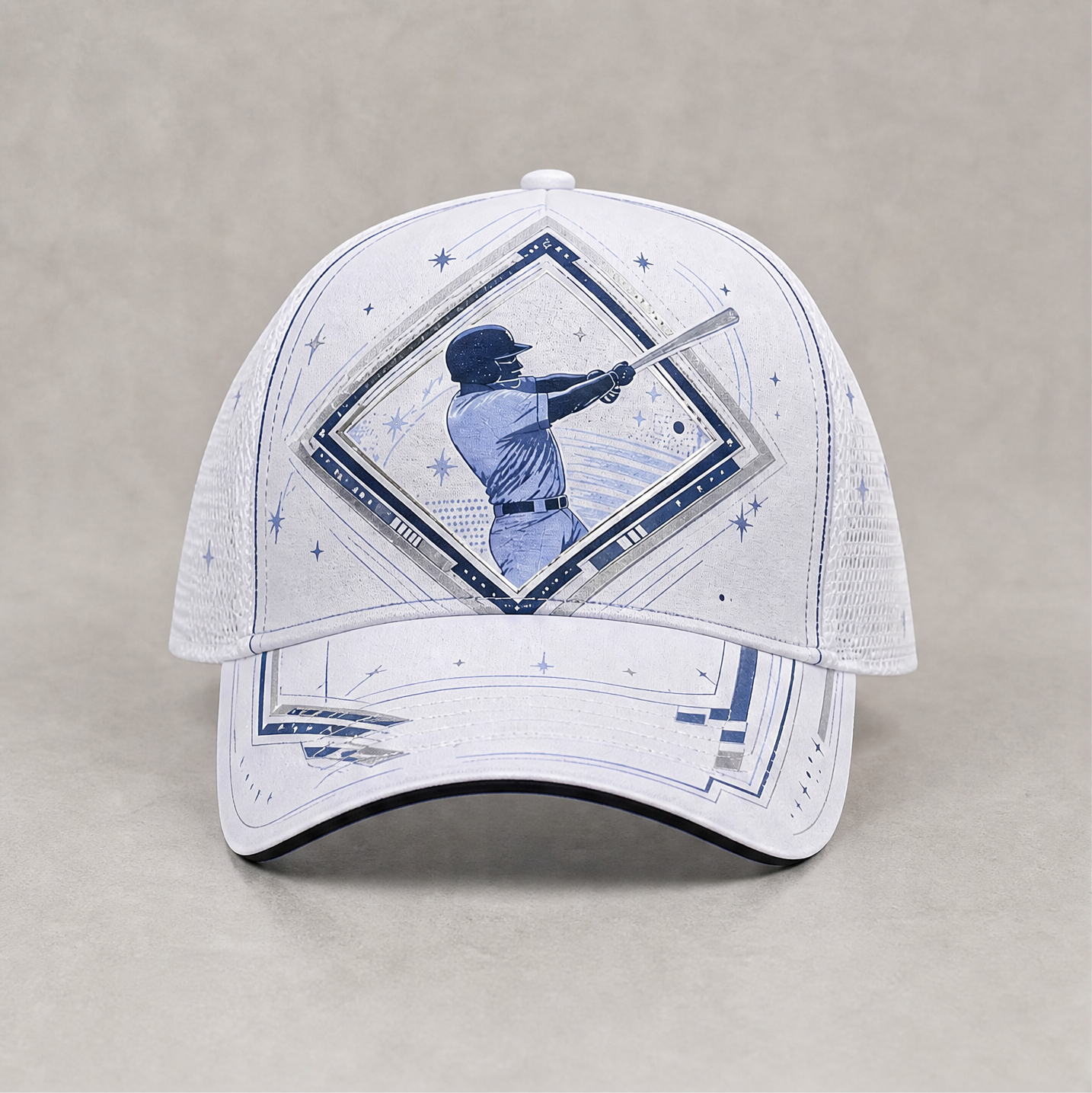 Baseball Batter Graphic Trucker Cap product view 1