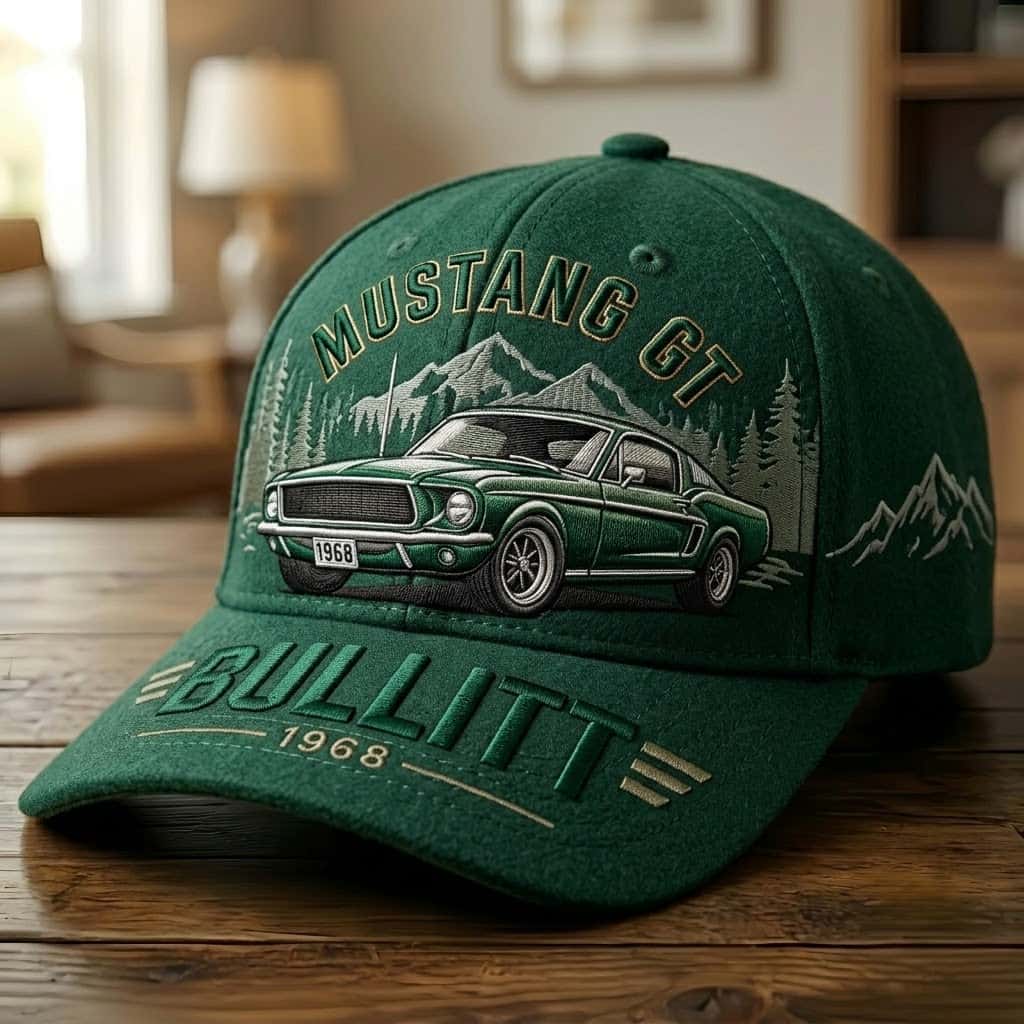 Bullitt Mustang GT 1968 Retro Trucker Hat