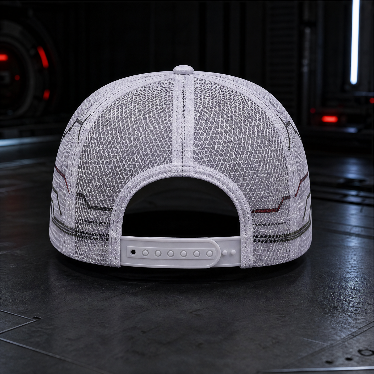 Futuristic Robot Visor Trucker Hat product view 3