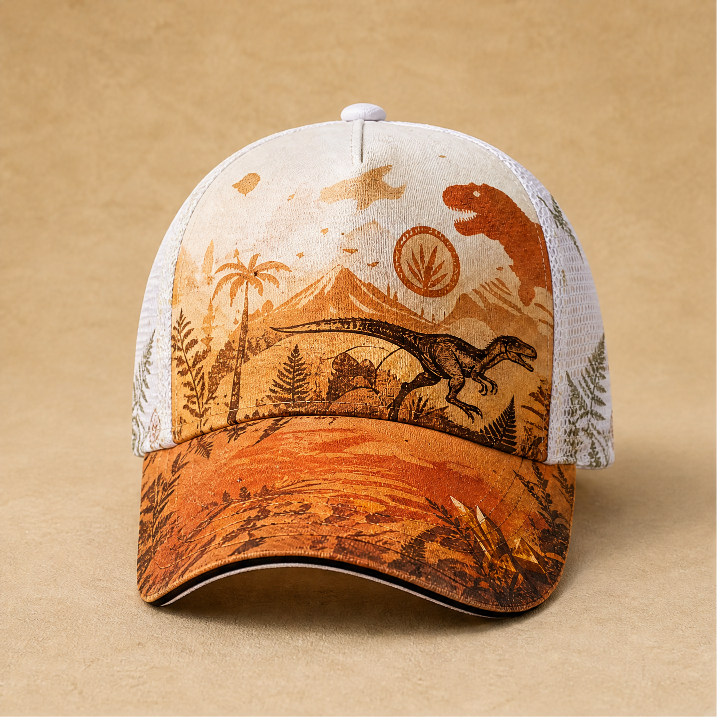 Prehistoric T-Rex Explorer Trucker Hat product view 1