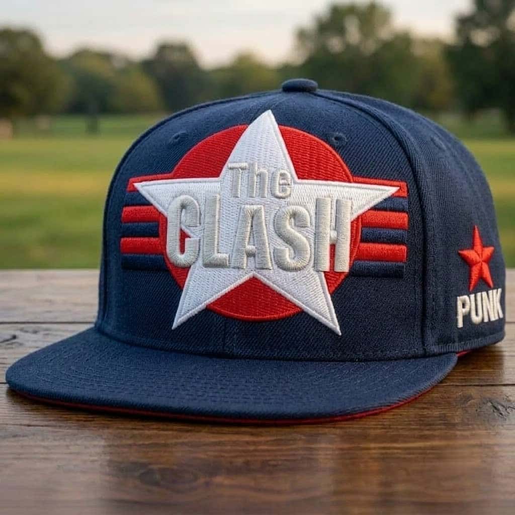 Vintage Punk Rock Graphic Snapback Hat