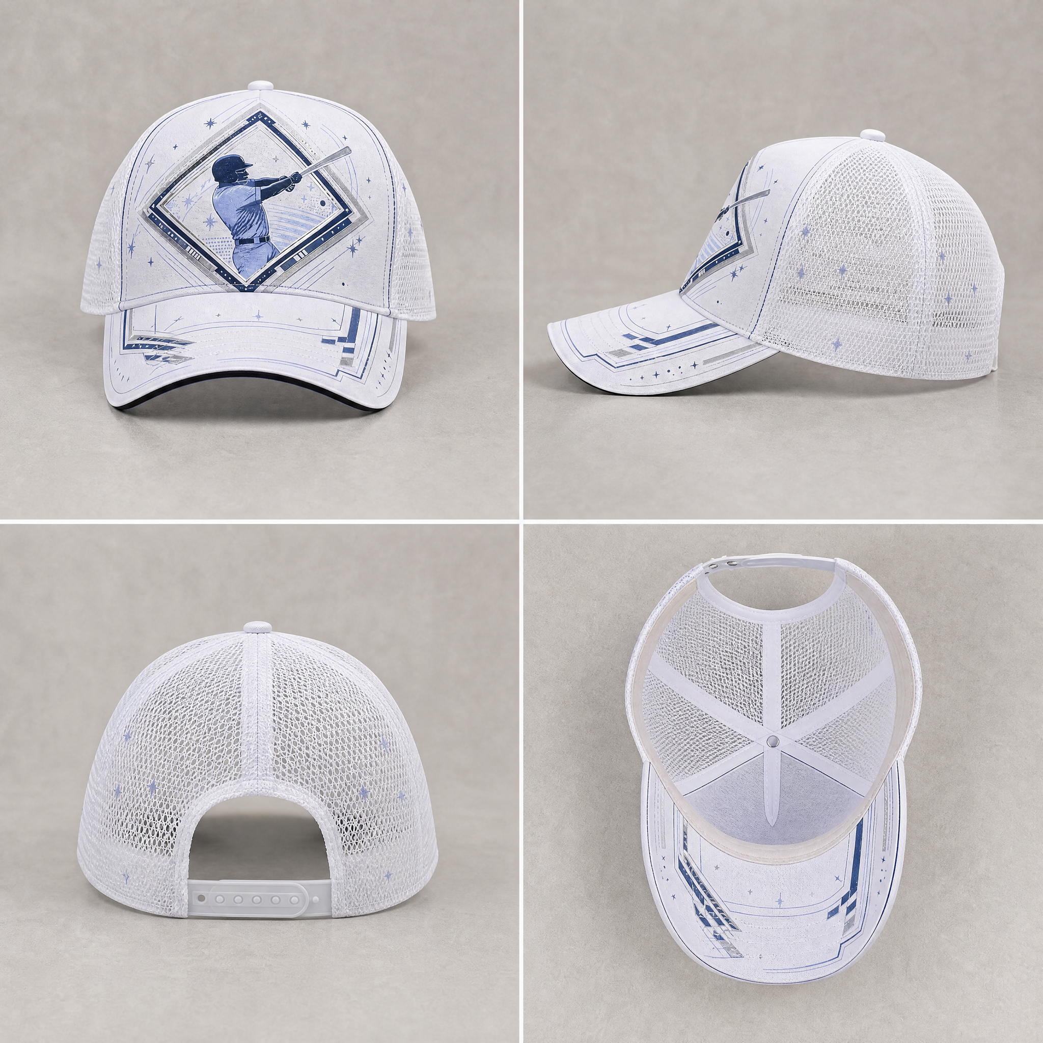 Baseball Batter Graphic Trucker Cap product view 5