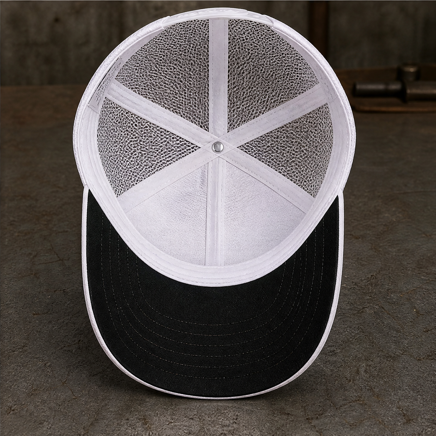 Green Monster Engine Graphic Trucker Hat product view 4