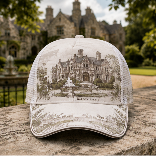 Vintage Garden Estate Trucker Hat product view 6