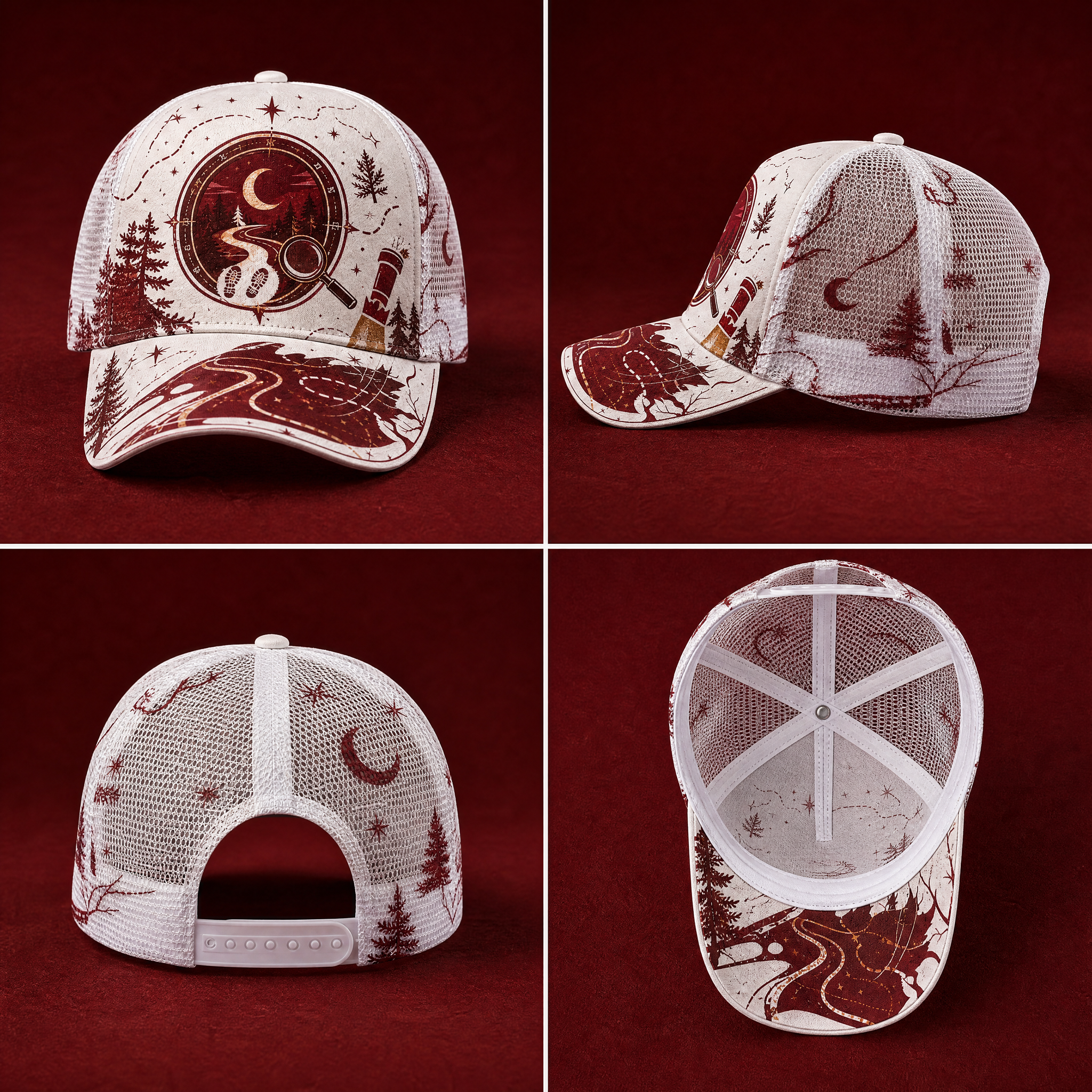 Night Trail Explorer Trucker Hat product view 5