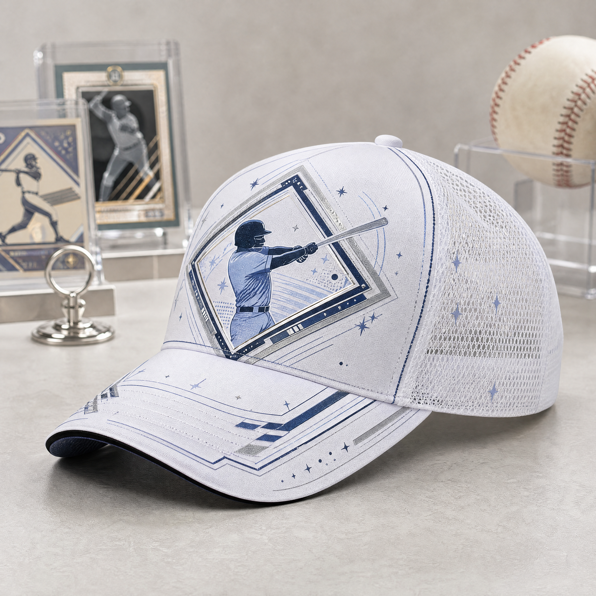 Baseball Batter Graphic Trucker Cap product view 10