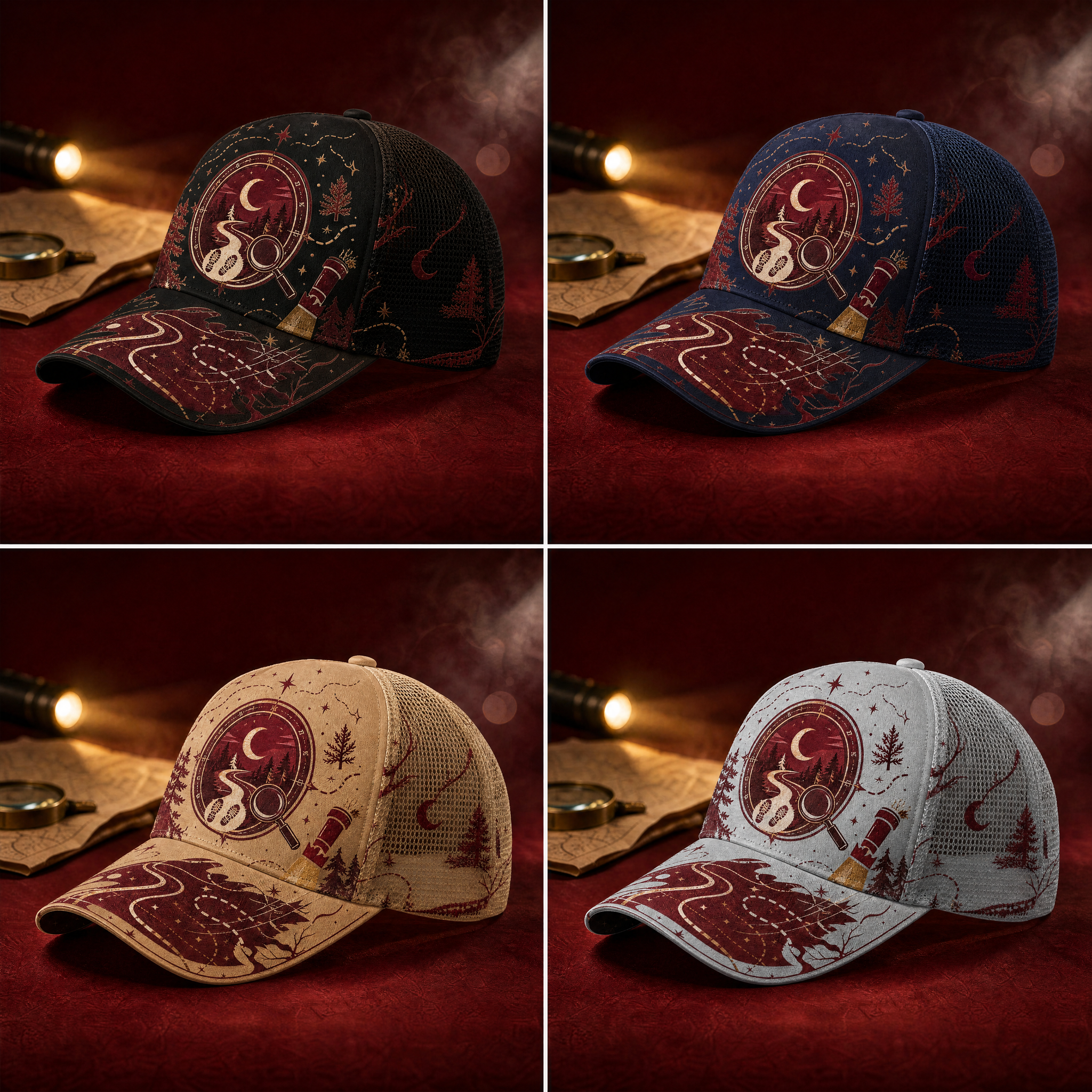 Night Trail Explorer Trucker Hat product view 6