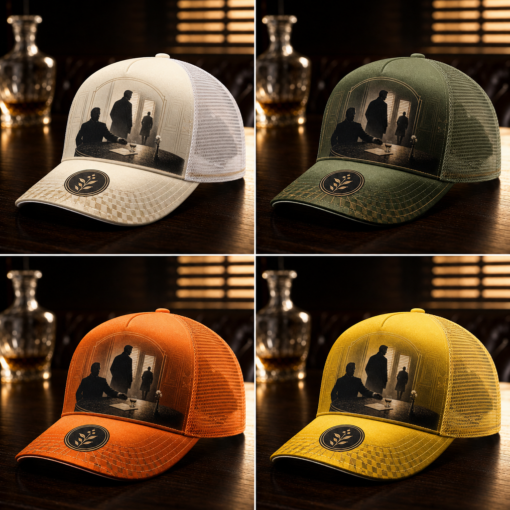 Noir Scene Graphic Trucker Hat product view 7