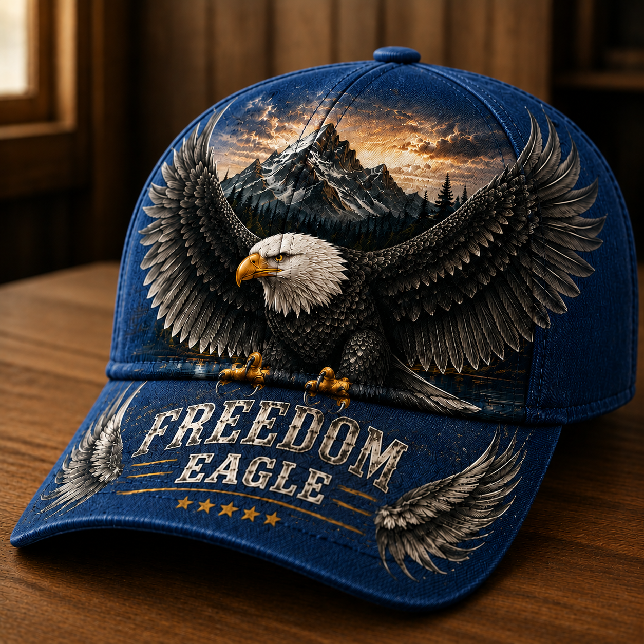 Freedom Eagle Baseball Cap – American Heritage Bald Eagle Vintage Hat