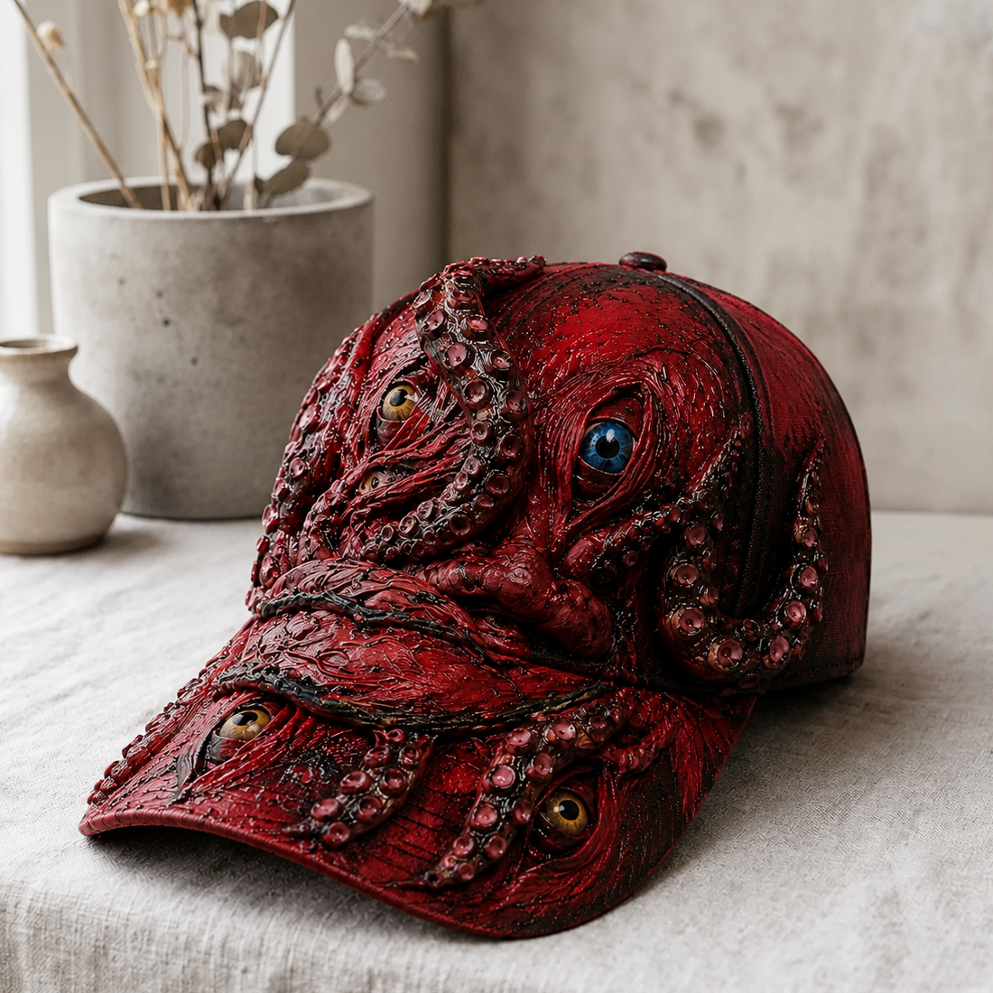 Dark Ocean Octopus Baseball Cap – Vintage Kraken Inspired Streetwear Hat
