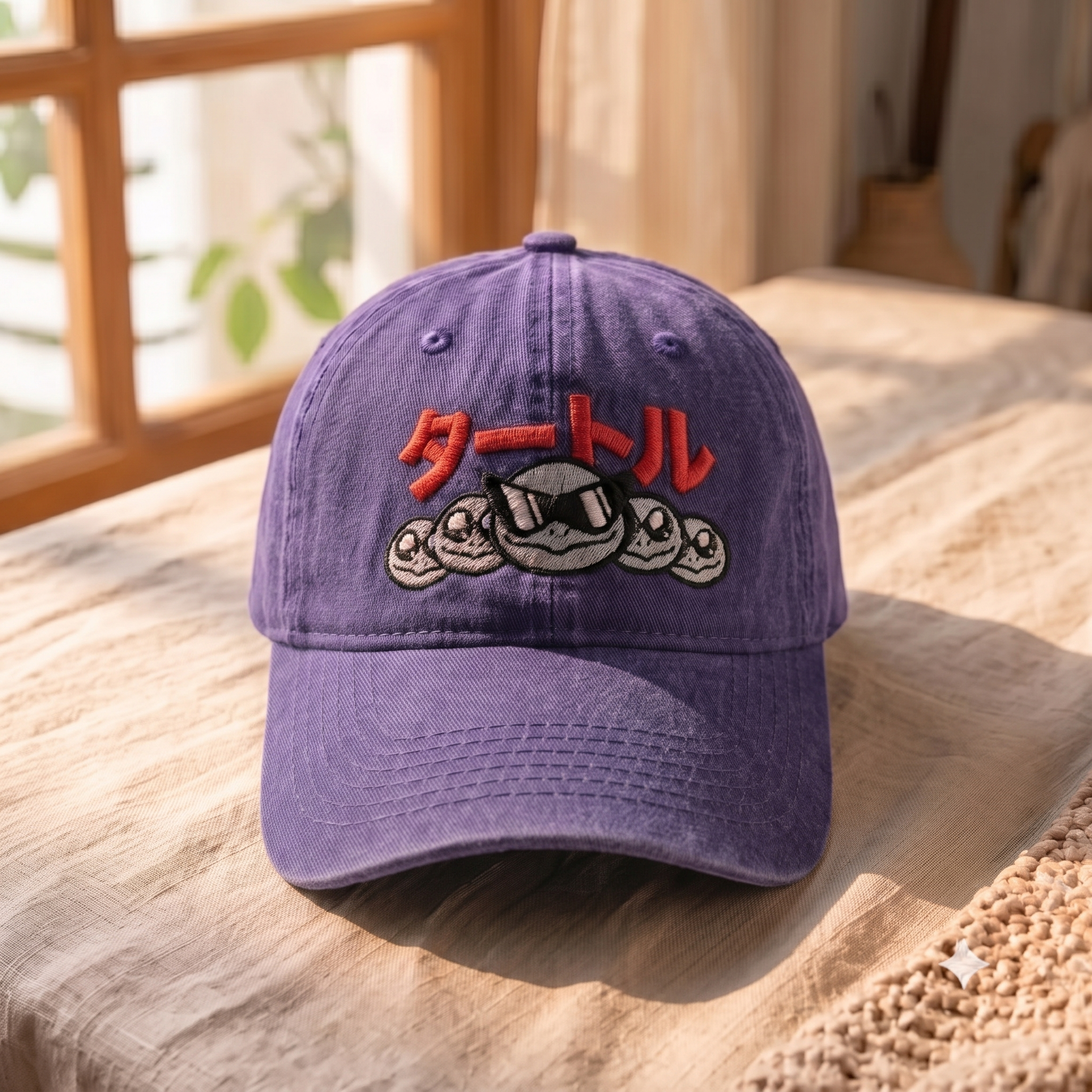 Retro Monster Squad Baseball Cap – Monster-Inspired Embroidered Washed Dad Hat