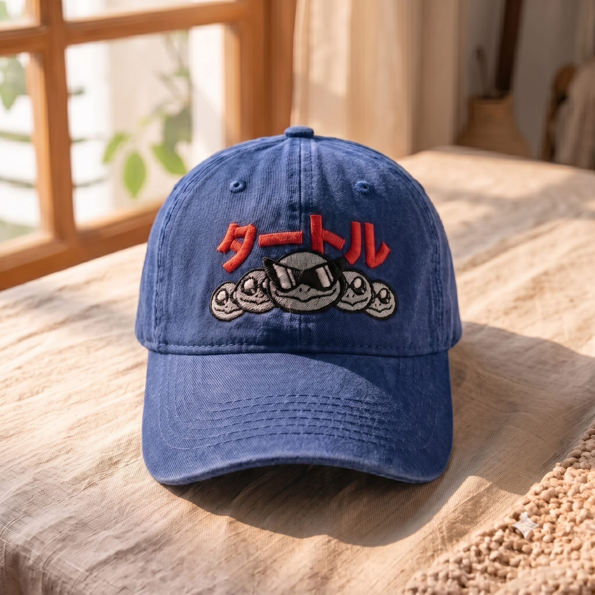 Retro Monster Squad Baseball Cap – Monster-Inspired Embroidered Washed Dad Hat