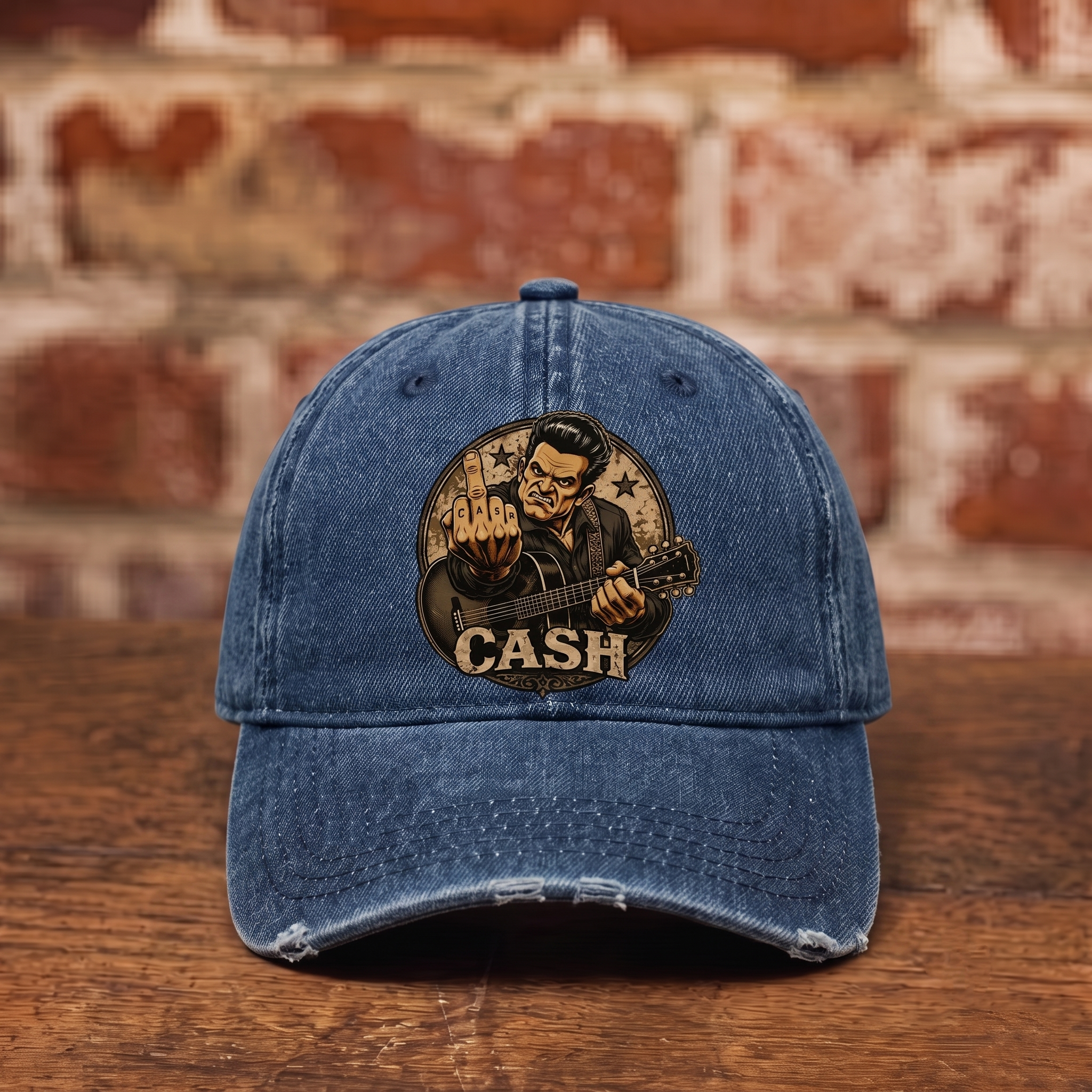 Vintage Rebel Guitar Baseball Cap – Retro Rock Style Hat