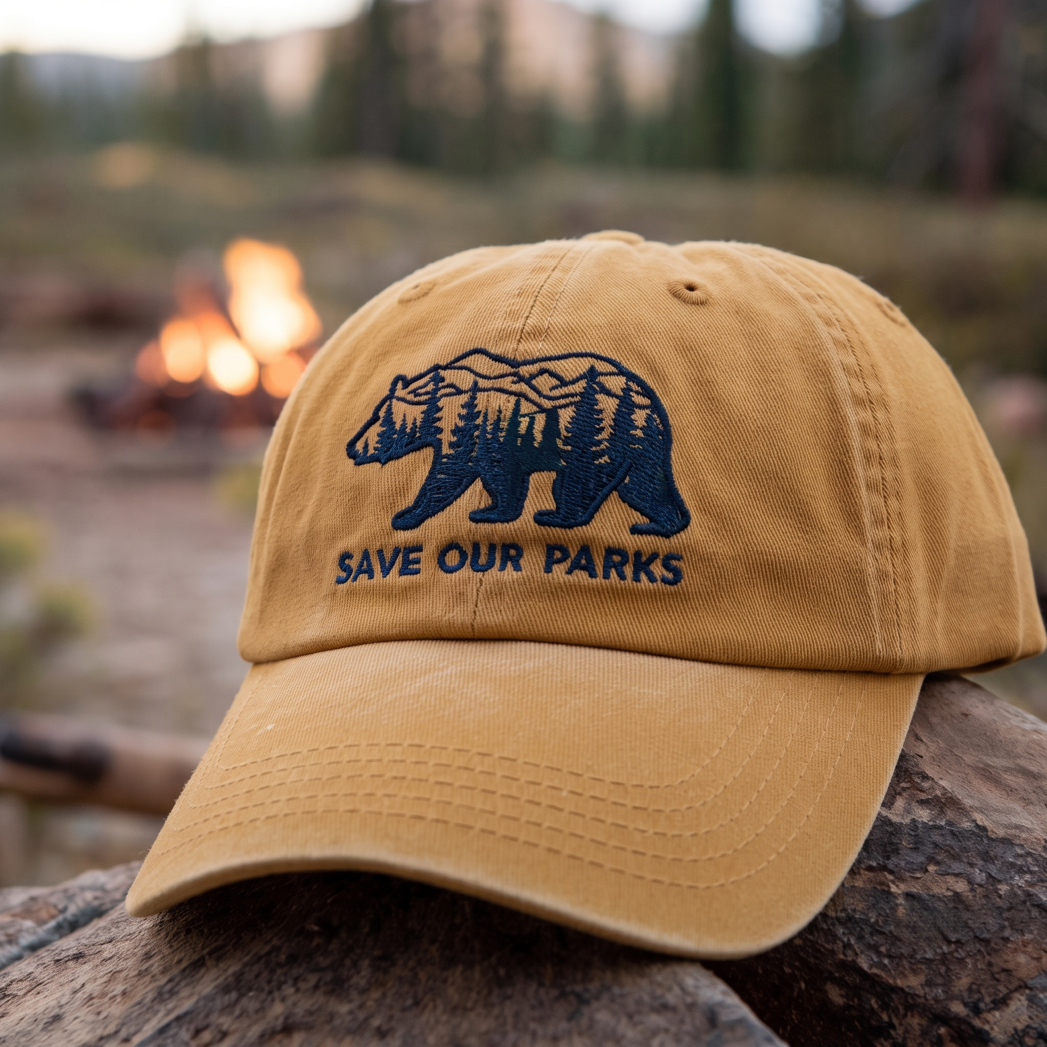 Save Our Parks Outdoor Explorer Cap – Vintage Nature Inspired Baseball Hat