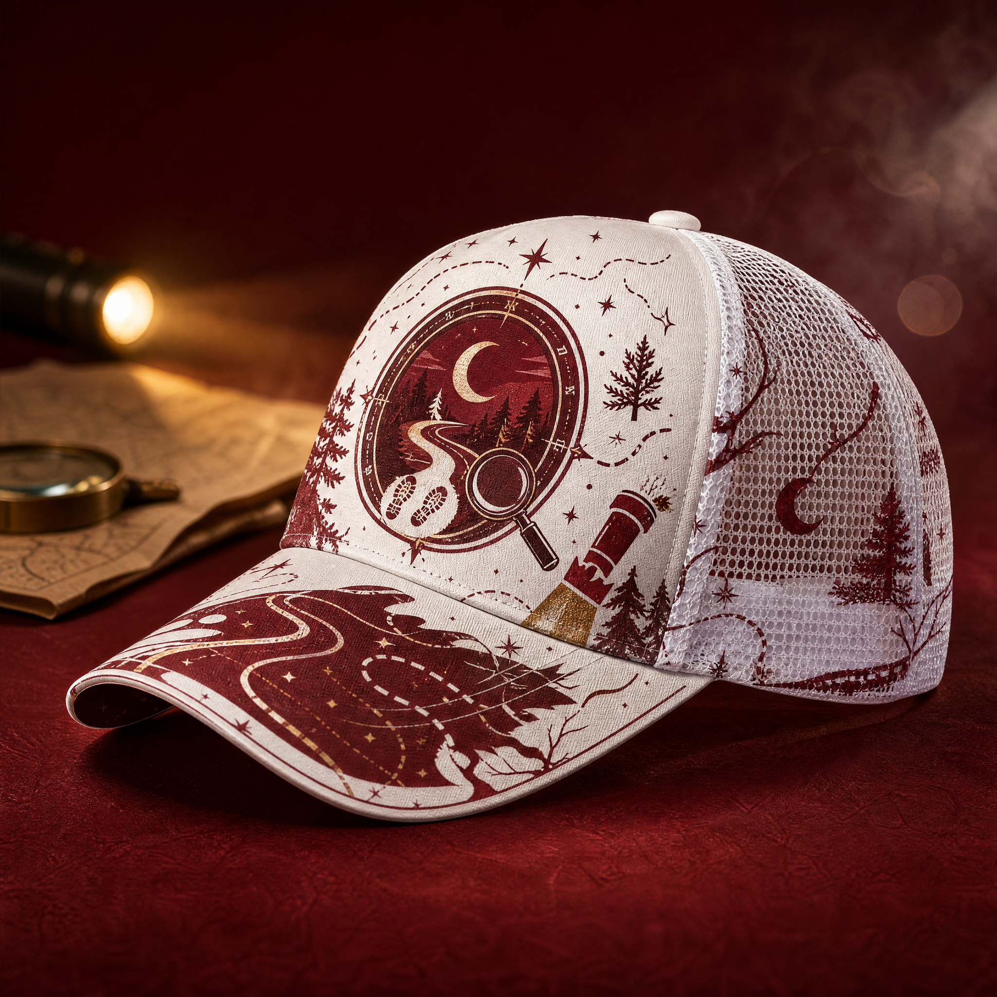 Night Trail Explorer Trucker Hat product view 10