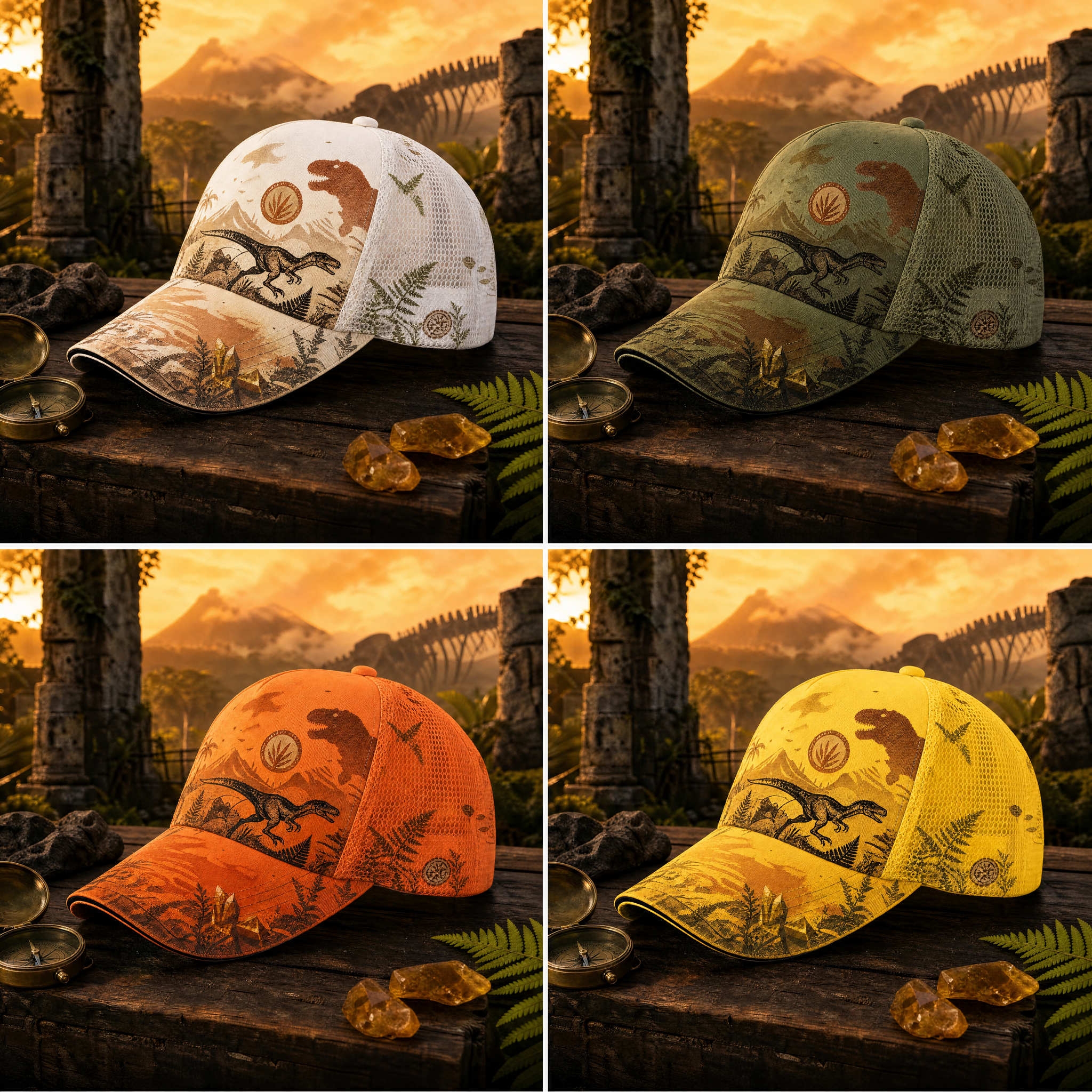 Prehistoric T-Rex Explorer Trucker Hat product view 7