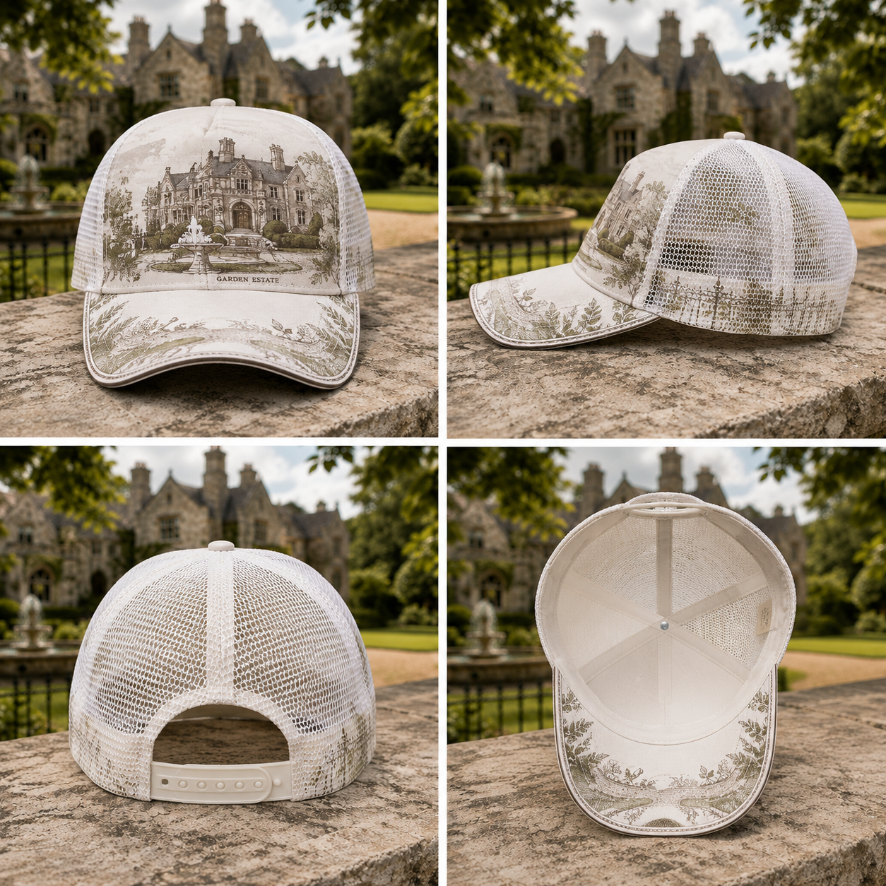 Vintage Garden Estate Trucker Hat product view 10