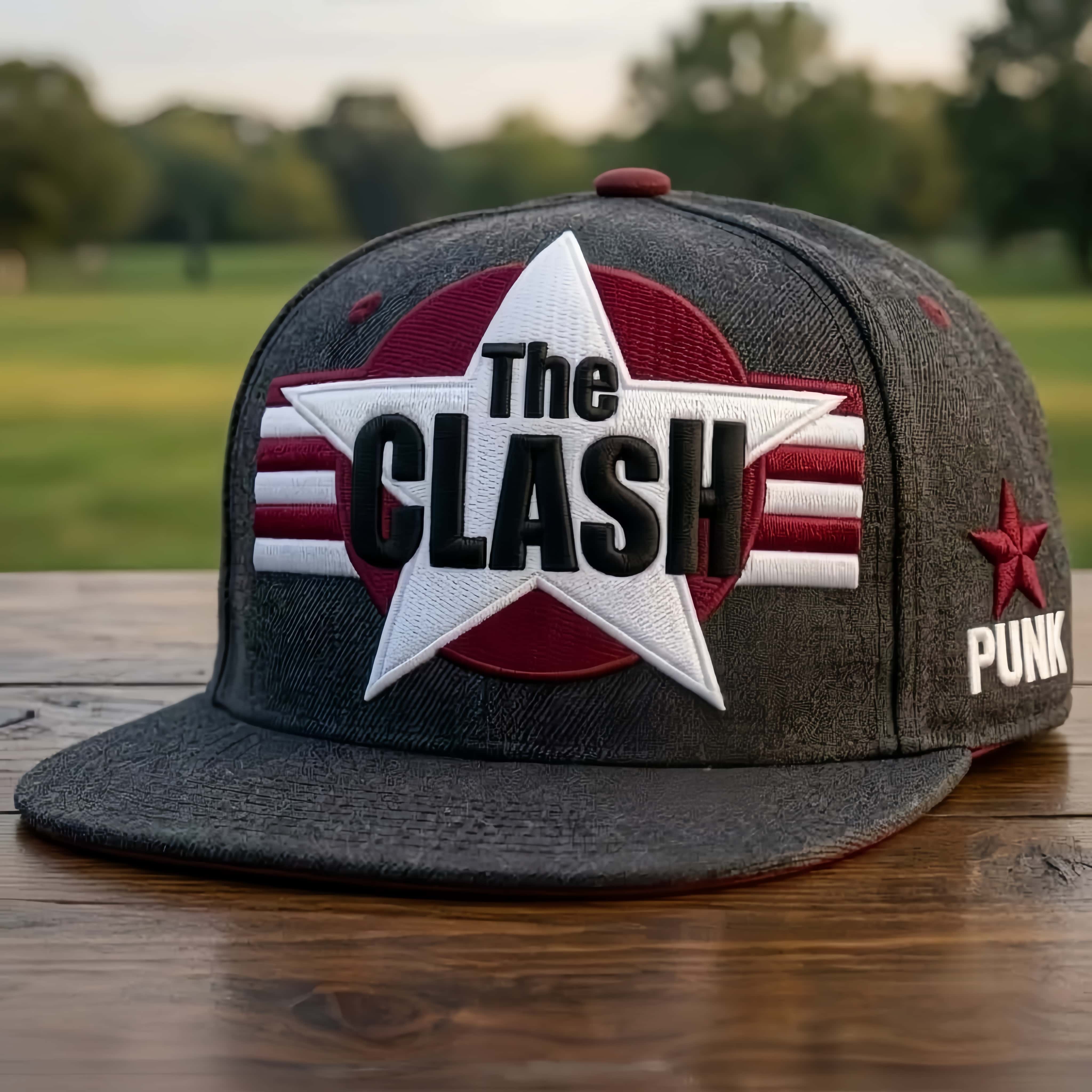 Vintage Punk Rock Graphic Snapback Hat