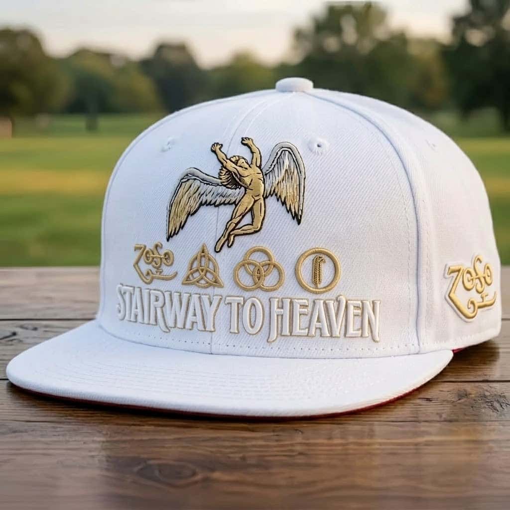 Vintage Rock Legend Embroidered Snapback Baseball Cap