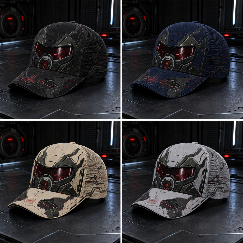 Futuristic Robot Visor Trucker Hat product view 6