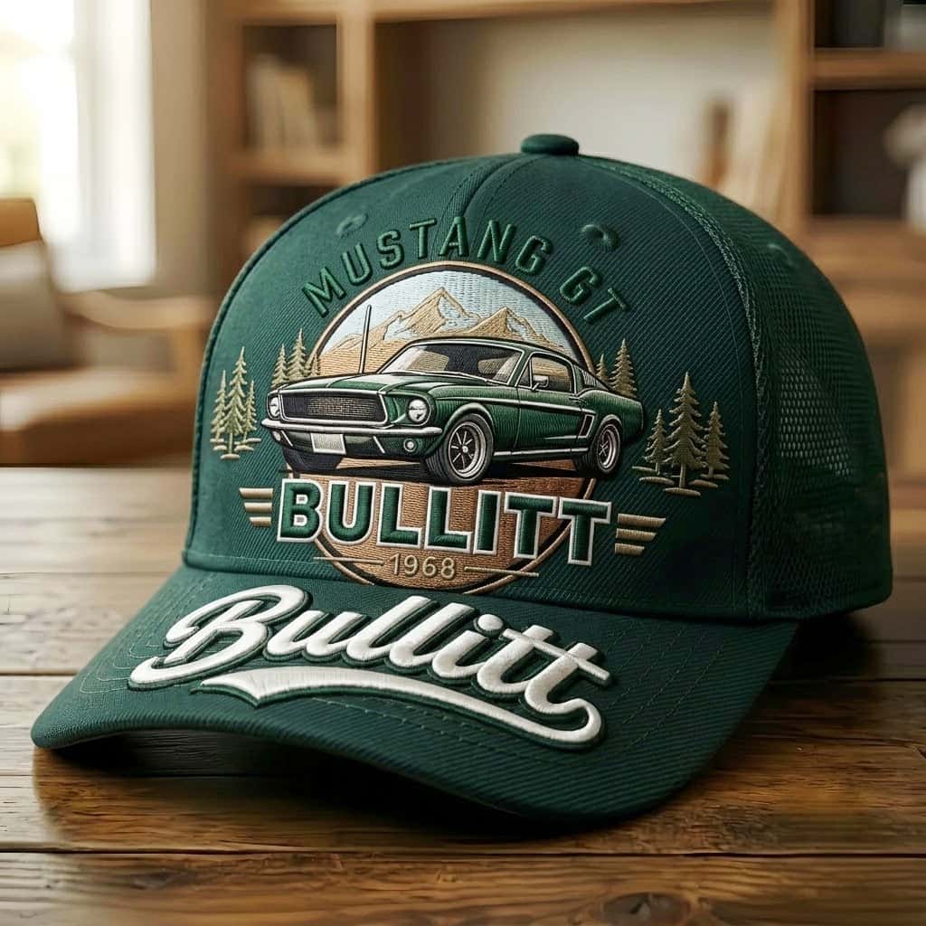 Bullitt Mustang GT 1968 Retro Trucker Hat