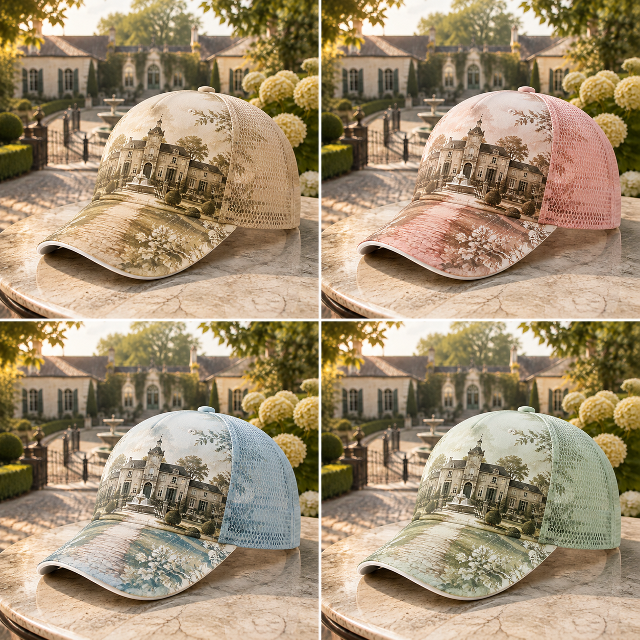 Vintage Estate Garden Trucker Hat product view 11