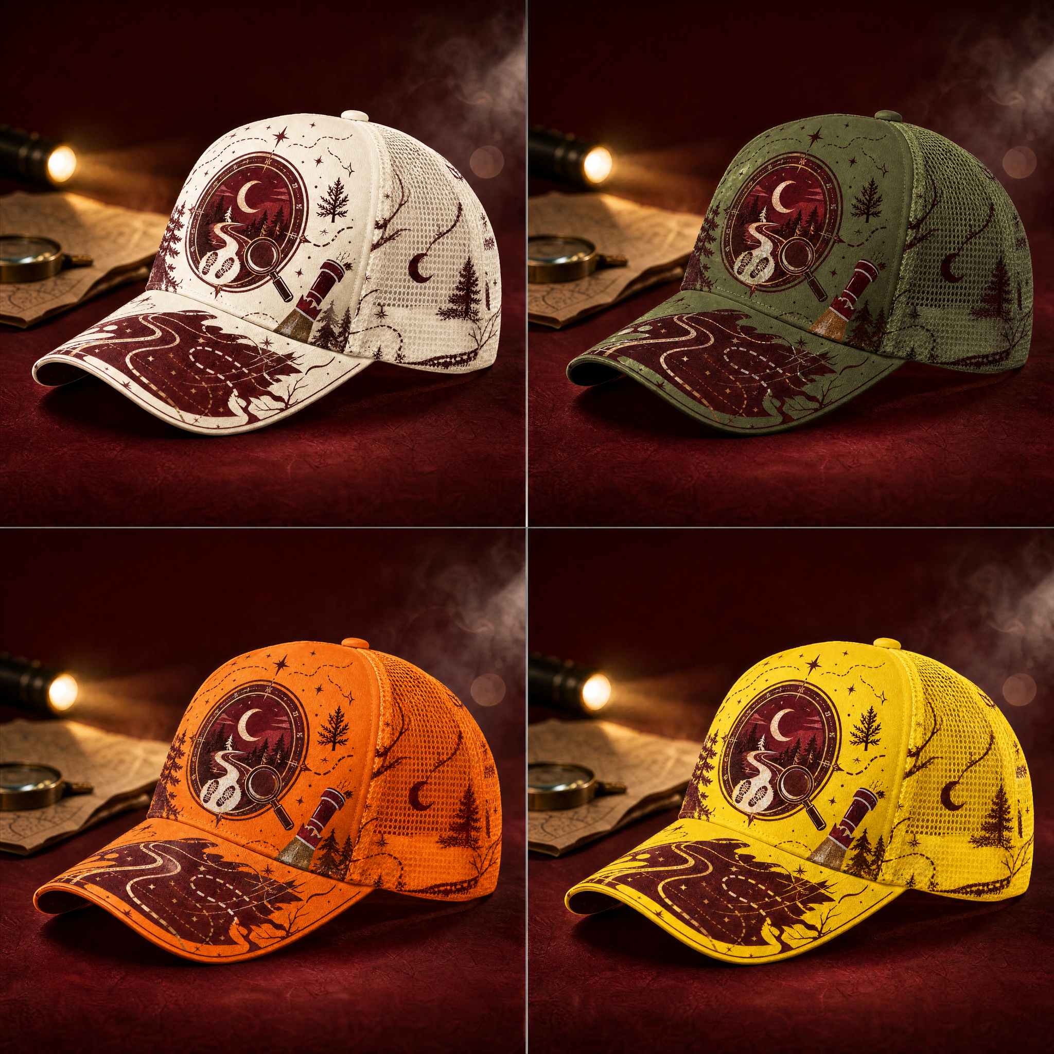 Night Trail Explorer Trucker Hat product view 7