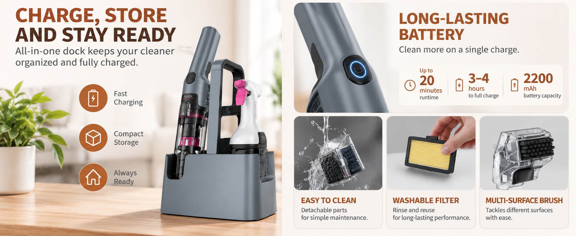 Cordless Handheld Deep Cleaner